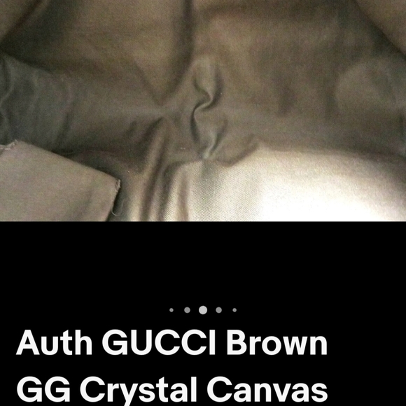 Sale today Authentic Gucci beige / tan tote bag $1100 serial number vintage Used - Picture 9 of 12